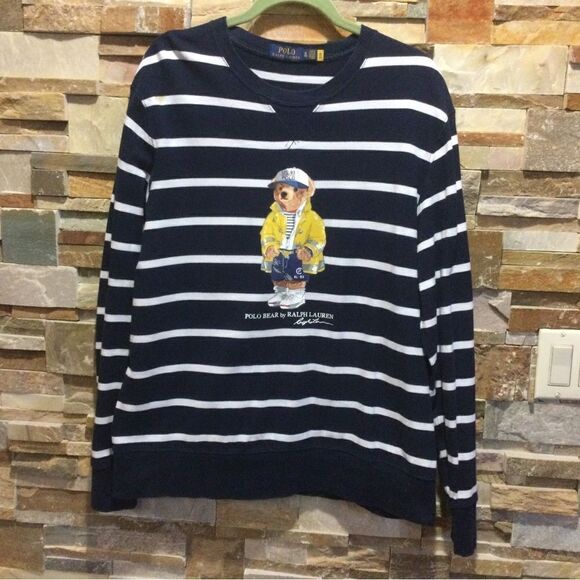 POLO RALPH LAUREN Mens CP 93 Sailor Bear Pullover Crewneck Shirt Sweatshirt - Picture 1 of 7